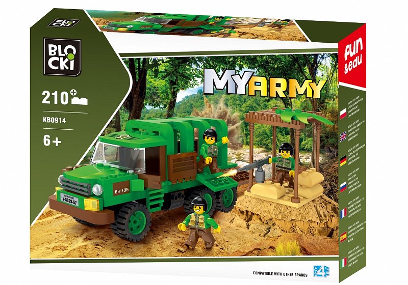 Hanganyagok Klocki Blocki MyArmy 210 elementów Dżungla KB0914 