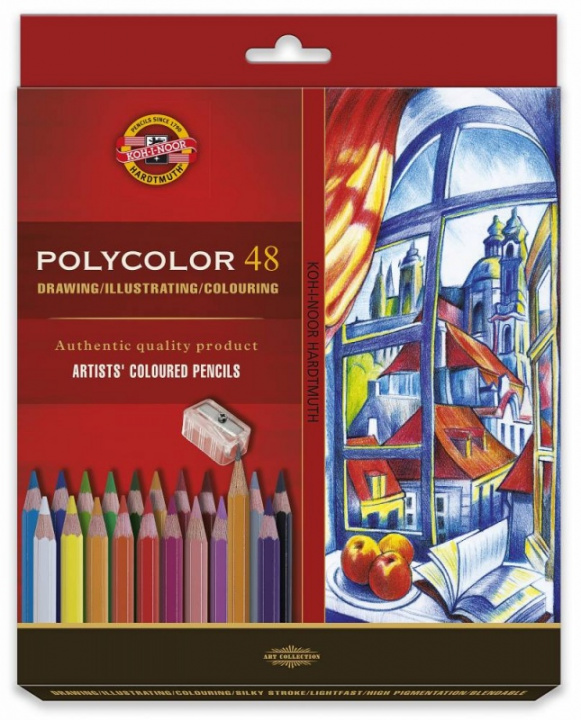 Книга Kredki ołówkowe Polycolor Koh-i-Noor 3836 48 kolory 