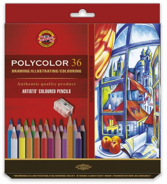 Carte Kredki ołówkowe Polycolor Koh-i-Noor 3835 36 kolorów 