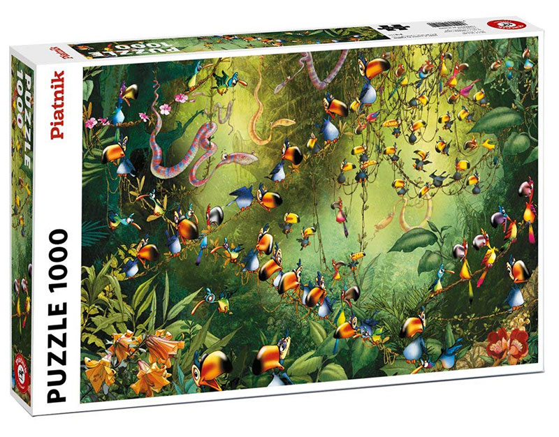 Kniha Puzzle 1000 Ruyer Tukany w dżungli 