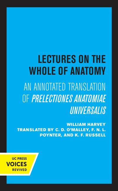 Kniha Lectures on the Whole of Anatomy William Harvey