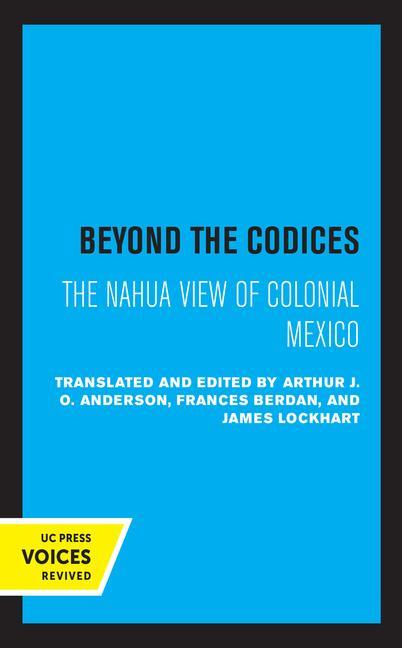 Knjiga Beyond the Codices J. O. Anderson