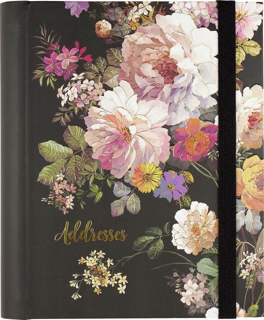 Calendar / Agendă Midnight Floral Large Address Book 