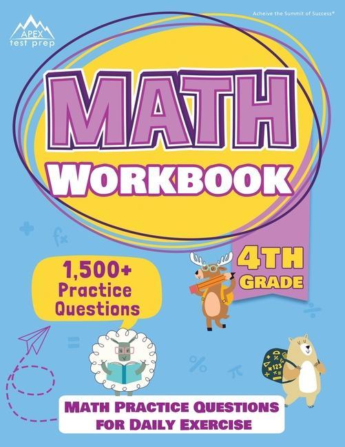 Knjiga 4th Grade Math Workbook APEX TEST PREP