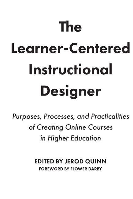 Könyv Learner-Centered Instructional Designer Jerod Quinn