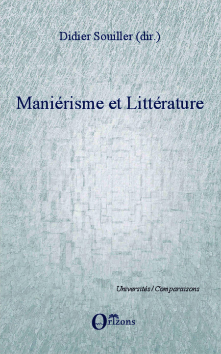 Kniha Maniérisme et littérature Souiller