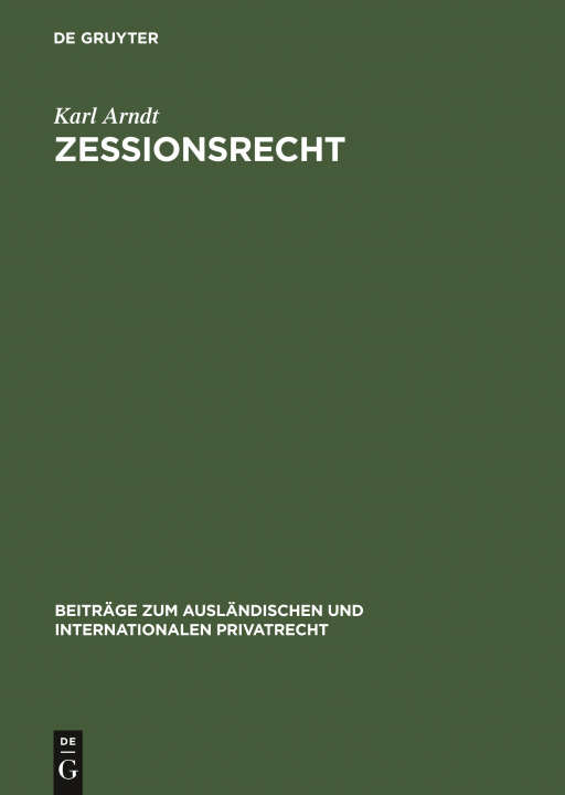 Boek Zessionsrecht Karl Arndt