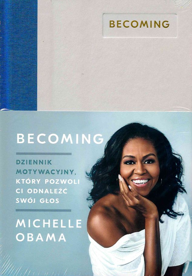 Book Becoming dziennik motywacyjny który pozwoli ci odnaleźć swój głos Michelle Obama