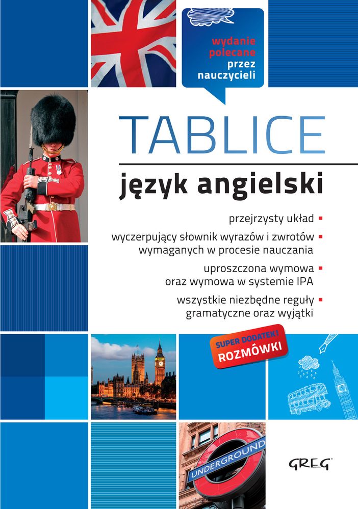 Kniha Tablice język angielski Opracowanie Zbiorowe