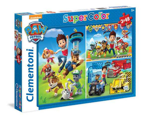 Igra/Igračka Puzzle 3x48 Supercolor Psi Patrol 