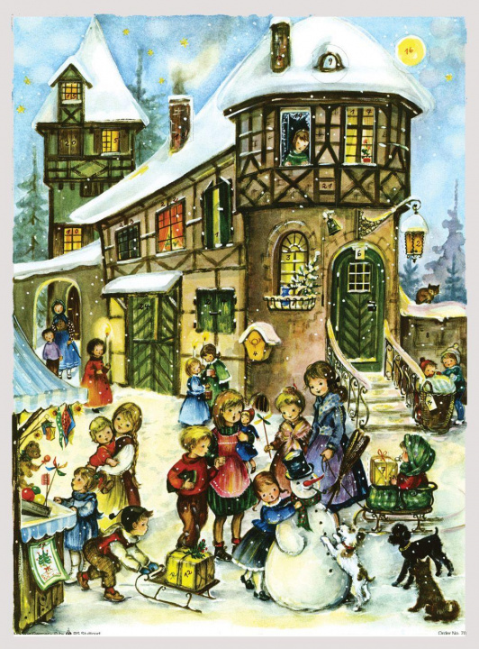 Календар/тефтер Adventskalender "Freude im Schnee" 