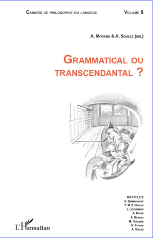 Книга GRAMMATICAL OU TRANSCENDANTAL Antonia Soulez