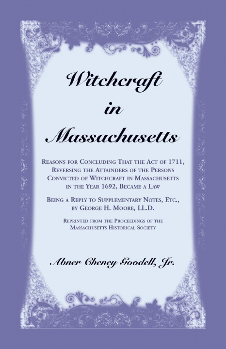 Könyv Witchcraft in Massachusetts 