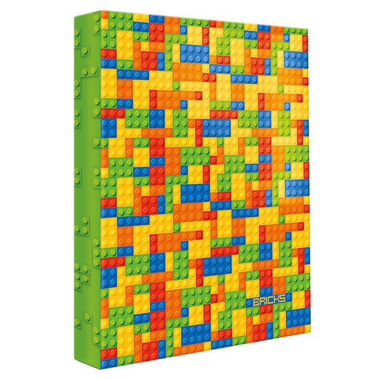 Papírenské zboží Pořadač 4-kroužkový A4 Colour bricks 