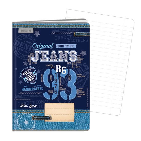 Papírenské zboží Sešit A4, 40 listů, 444 Blue jeans 