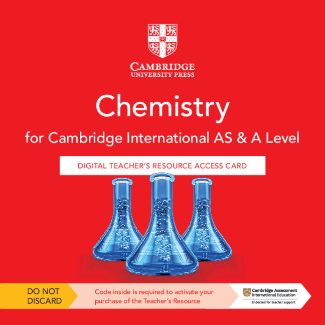 Könyv Cambridge International AS & A Level Chemistry Digital Teacher's Resource Access Card Mike Wooster