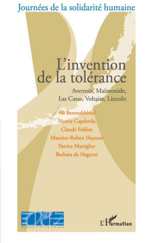 Książka L'invention de la tolérance Maurice-Ruben Hayoun