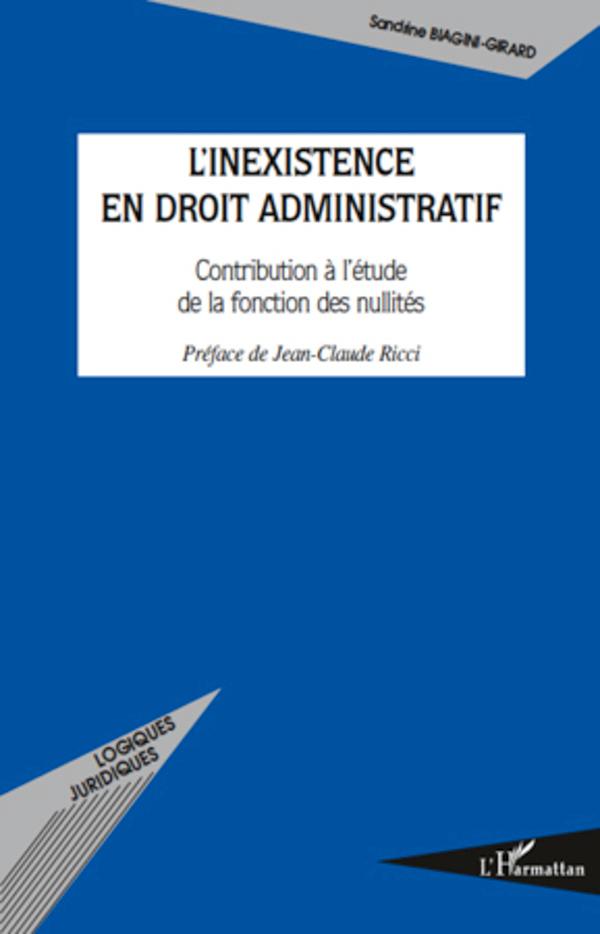 Könyv L'inexistence en droit administratif 