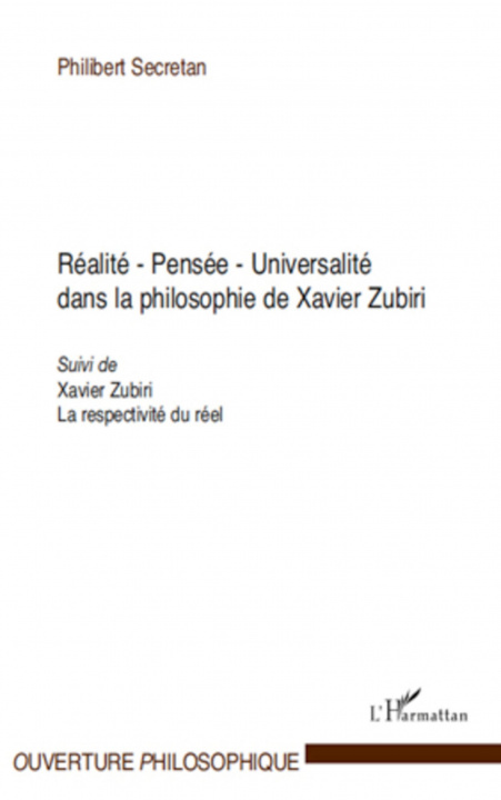 Book Réalité - Pensée - Universalité Secretan
