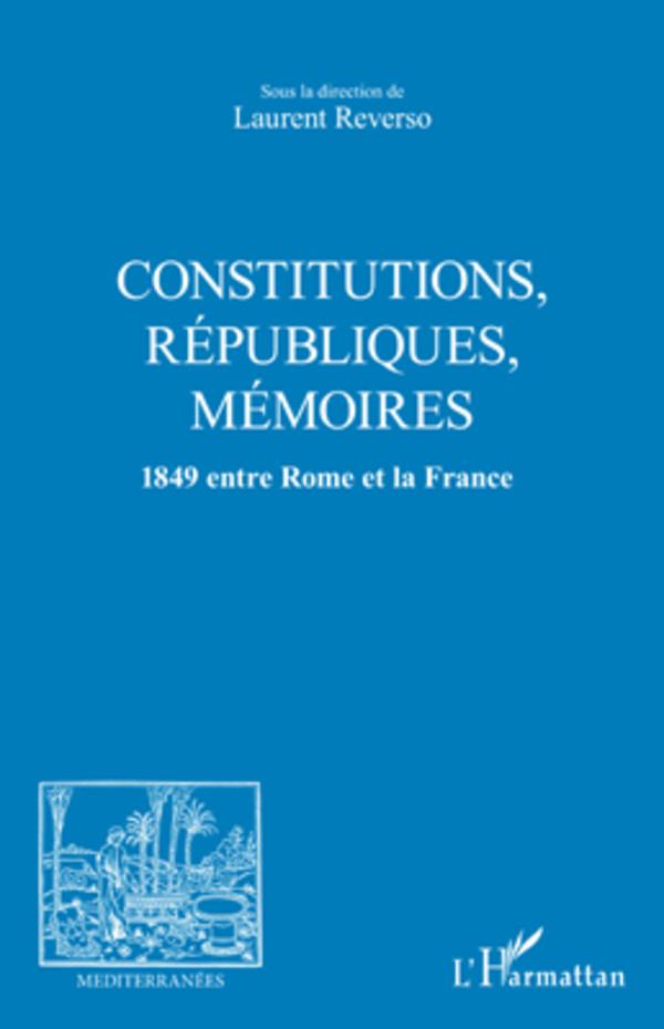 Kniha CONSTITUTIONS, REPUBLIQUES, MEMOIRES 