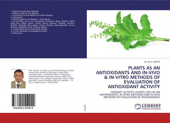 Knjiga Plants as an Antioxidants and In-Vivo & In-Vitro Methods of Evaluation of Antioxidant Activity 