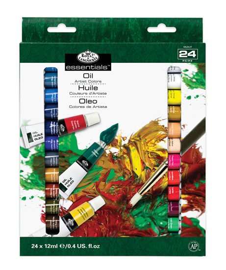 Książka Royal & Langnickel Olejové barvy ARTIST 24x12ml + 2 štětce 