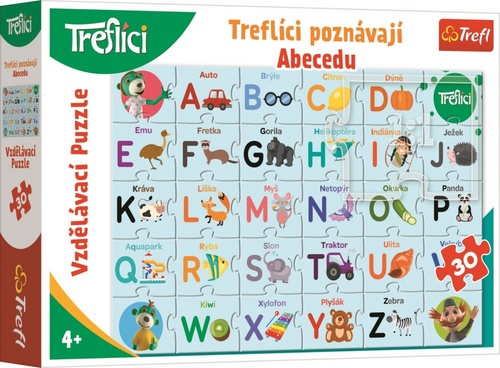 Joc / Jucărie Puzzle Treflíci poznávají abecedu 