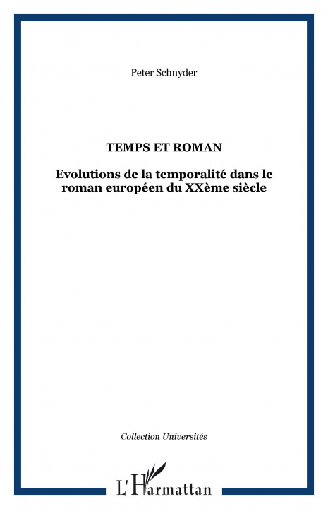 Book Temps et roman Schnyder