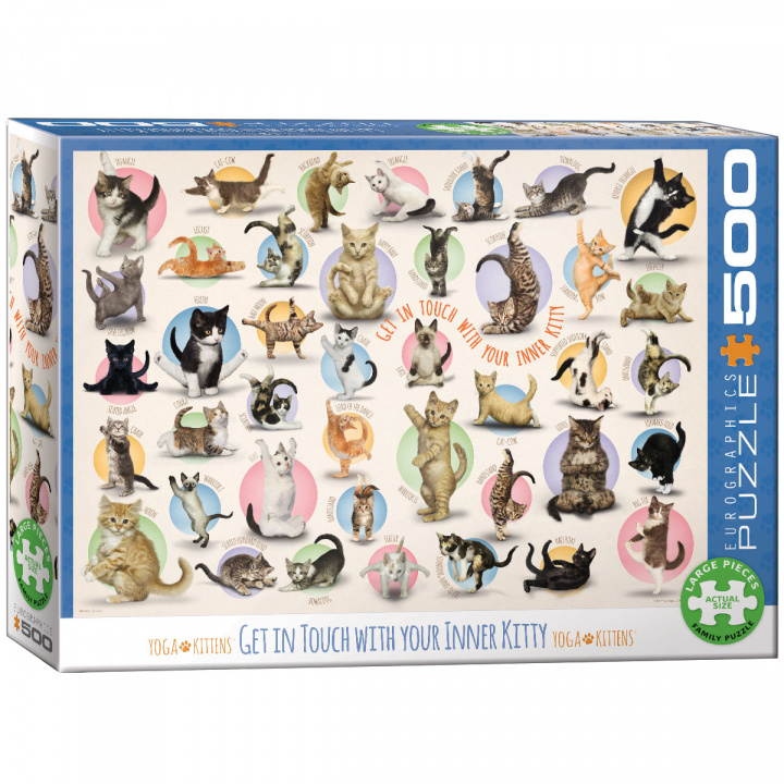 Книга Puzzle 500 Yoga Kittens 6500-0991 