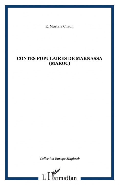 Könyv Contes populaires de Maknassa (Maroc) 