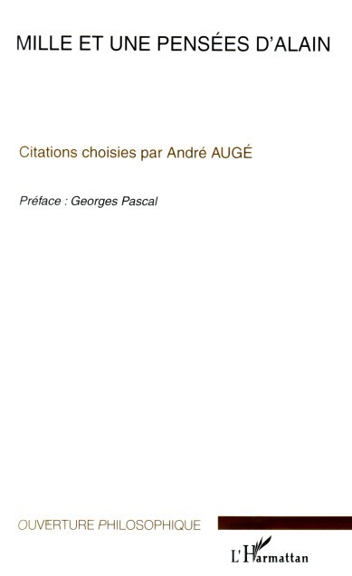 Libro Mille et une pensées d'Alain Auge
