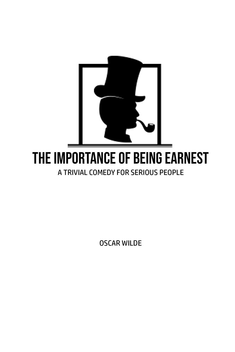 Knjiga The Importance of Being Earnest Oscar Wilde