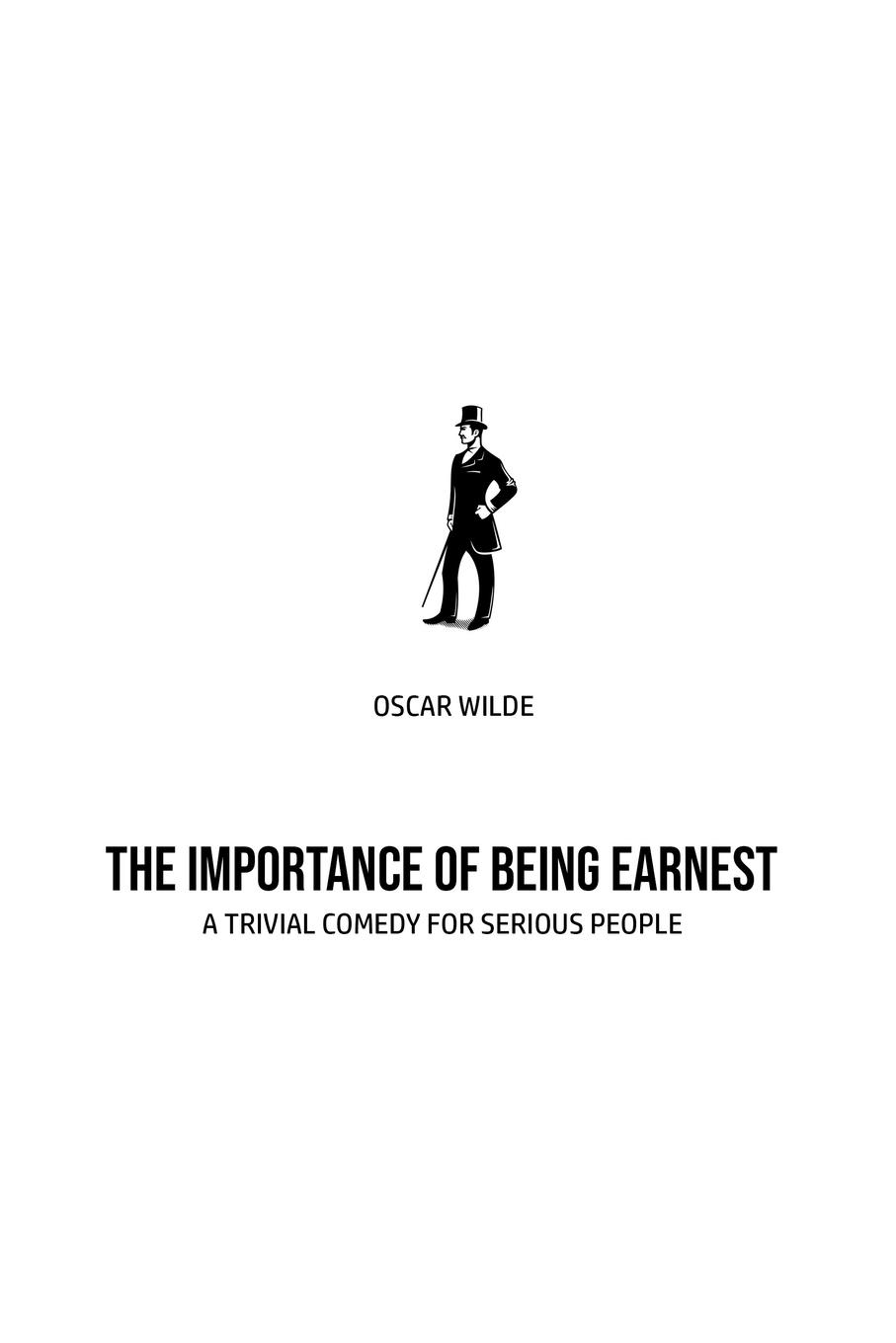 Buch The Importance of Being Earnest Oscar Wilde