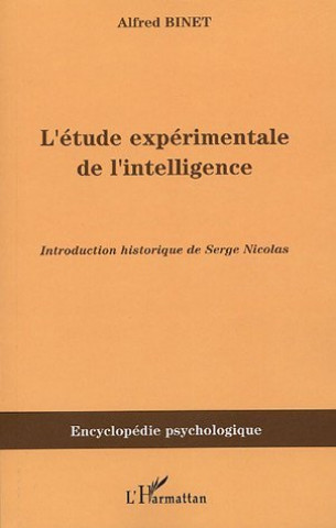 Knjiga L'étude expérimentale de l'intelligence Binet