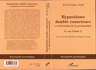 Knjiga Hypnotisme double conscience Azam