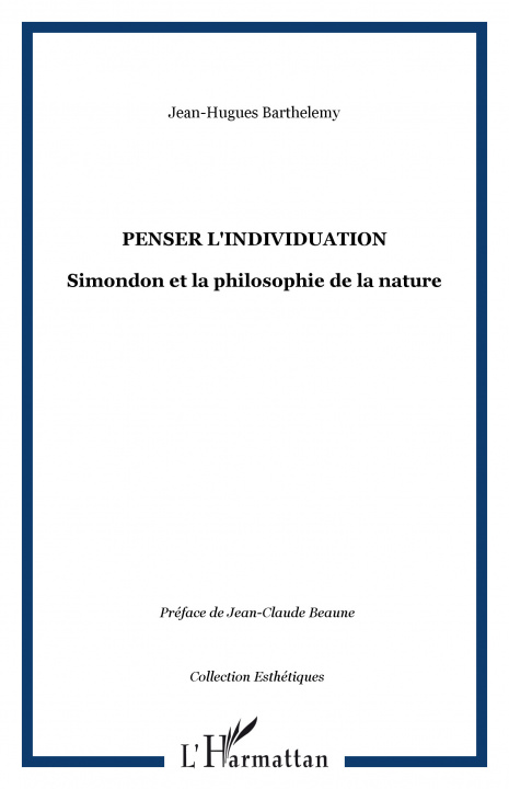 Knjiga Penser l'individuation Barthélémy