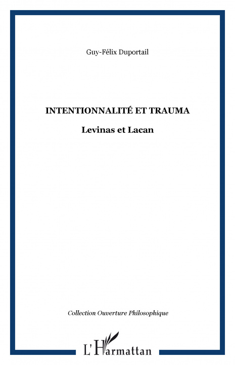 Kniha Intentionnalité et trauma 