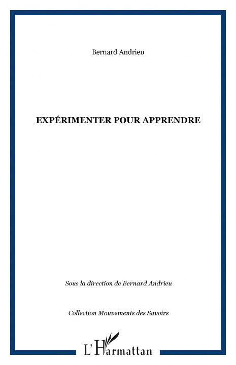 Книга Expérimenter pour apprendre Andrieu