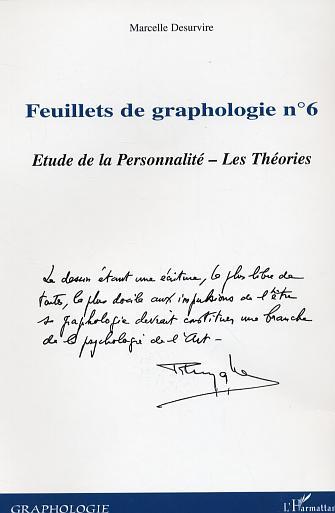 Livro Feuillets de graphologie n°6 Desurvire