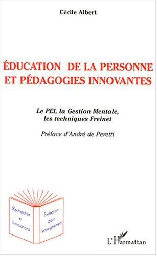 Kniha Education de la personne et pédagogies innovantes 