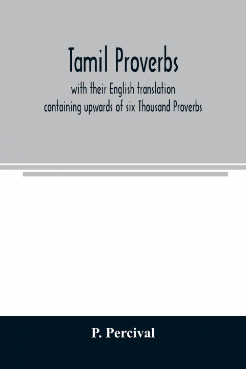 Knjiga Tamil proverbs P. Percival