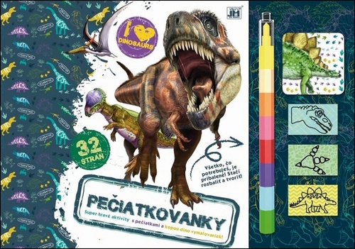Książka Pečiatkovanky Dinosaury 