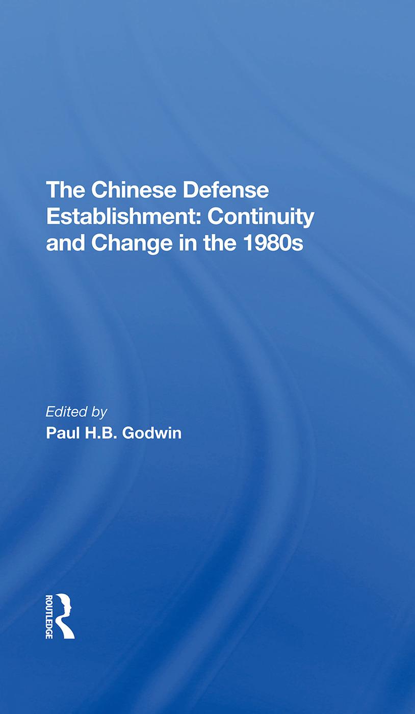 Knjiga Chinese Defense Establishment Paul H B Godwin