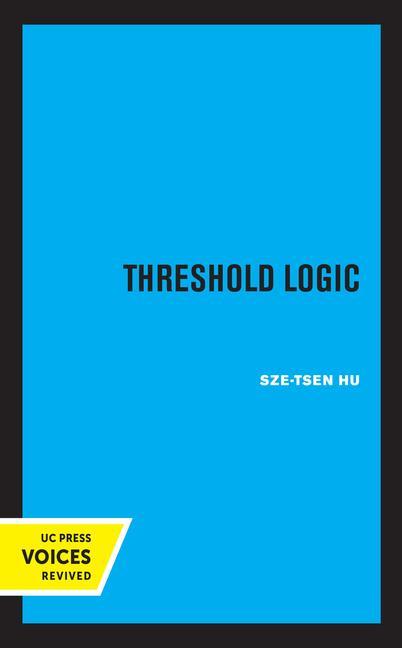 Knjiga Threshold Logic Sze-Tsen Hu