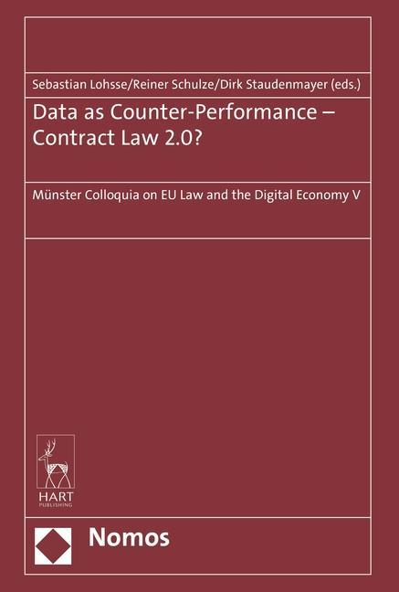 Knjiga Data as Counter-Performance - Contract Law 2.0? LOHSSE SEBASTIAN
