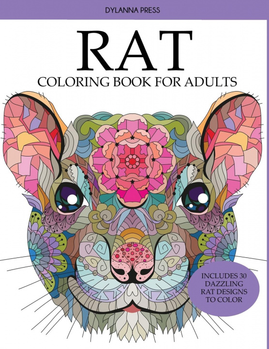 Kniha Rat Coloring Book for Adults 