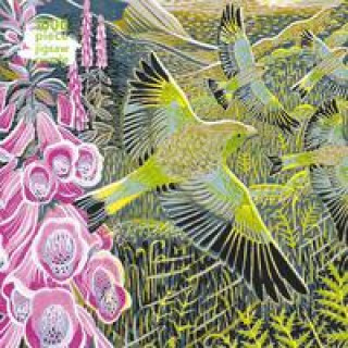 Knjiga Adult Jigsaw Puzzle Annie Soudain: Foxgloves and Finches 