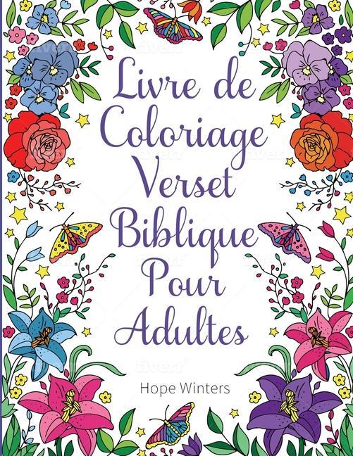 Carte Livre de Coloriage Verset Biblique Pour Adultes 