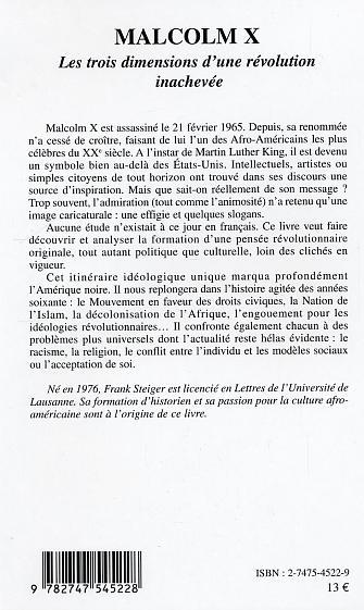 Knjiga Malcolm X Steiger