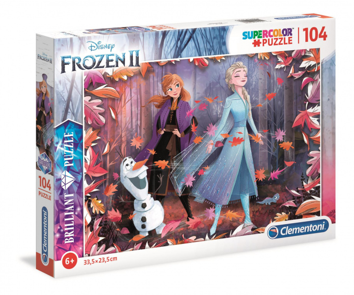 Joc / Jucărie Puzzle 104 Brilliant Supercolor Disney Frozen II 